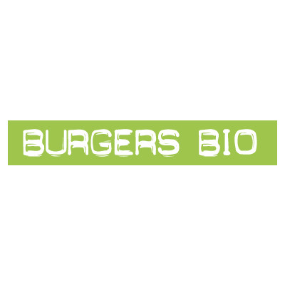 STICKER satiné L60 H10 cm "BURGERS BIO"