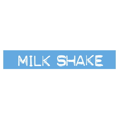 STICKER satiné L60 H10 cm "MILK SHAKE"