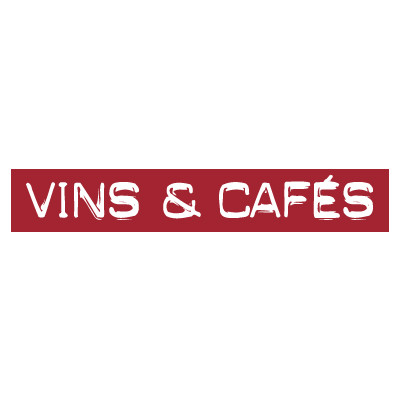 STICKER satiné L60 H10 cm "VINS & CAFES"