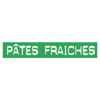 STICKER satiné L60 H10 cm "PATES FRAICHES"