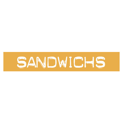 STICKER satiné L60 H10 cm "SANDWICHS"