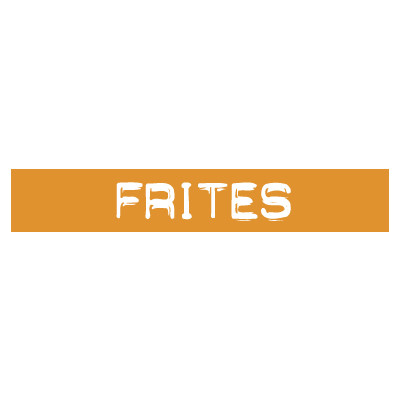 STICKER satiné L60 H10 cm "FRITES"