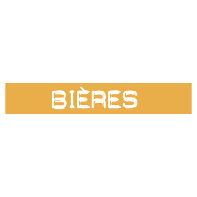 STICKER satiné L60 H10 cm "BIERES"