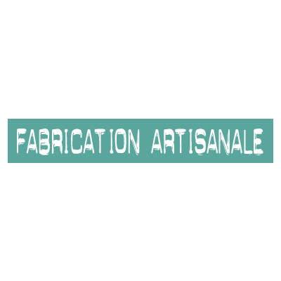 STICKER satiné L60 H10 cm "FABRICATION ARTISANALE"