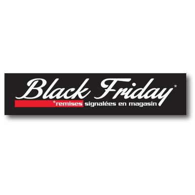 Affiche "BLACK FRIDAY" L70 H15 cm