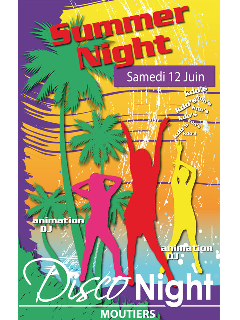 Panneau "SUMMER NIGHT" L80 H120 cm