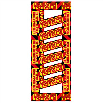Kit de 5 affiches "LIQUIDATION TOTALE"