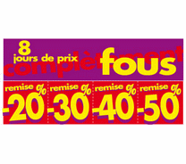 L'affiche "8 jours de prix fous"