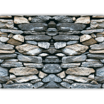 Panneau "Mur de pierres" L100 H70 cm
