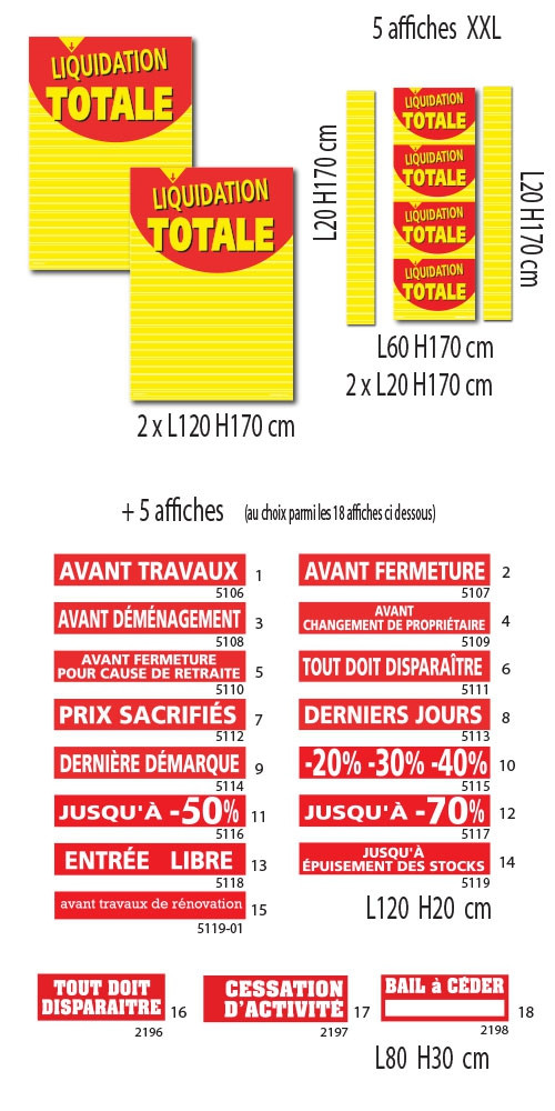 Kit de 10 affiches - VITRINE  