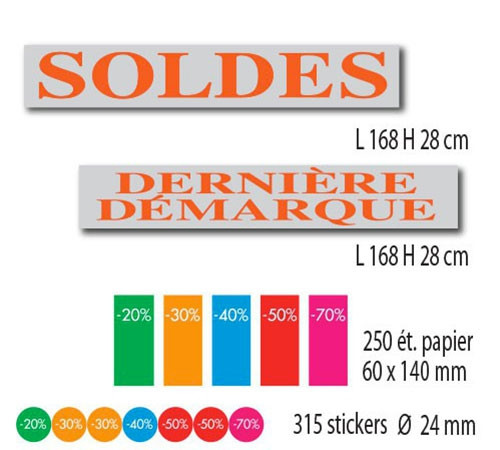 Kit de 2 affiches, 250 etiquettes et 315 stickers