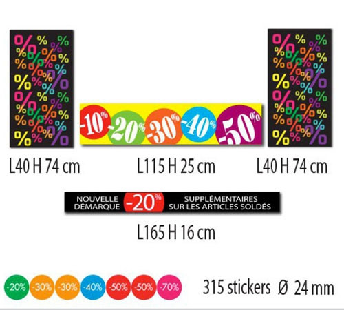 Kit de 4 affiches + 315 stickers