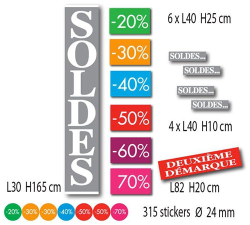 Kit de 12 affiches et 315 stickers