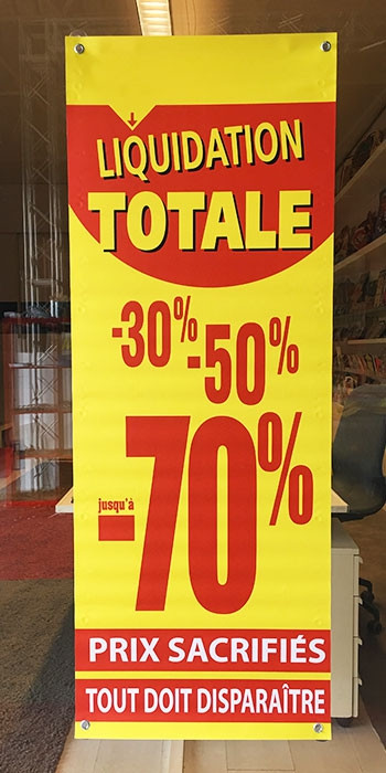 Bâche LIQUIDATION TOTALE  L60 H160 cm avec 4 oeillets et 4 ventouses