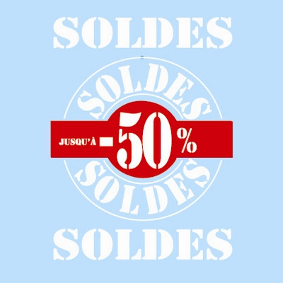 Vitro "SOLDES" L50 H70 cm