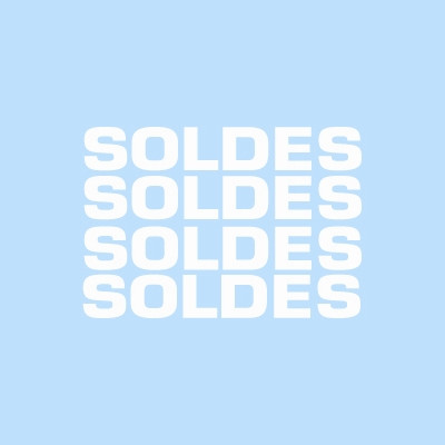 Vitro "SOLDES-SOLDES-SOLDES..." 70 x 50 cm