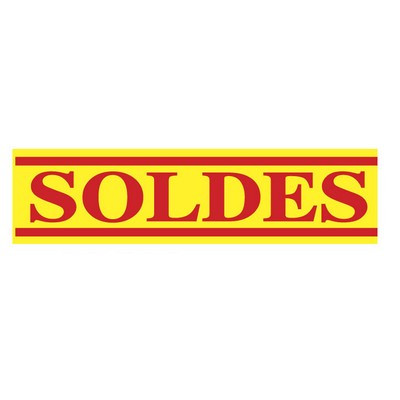 Affiche "SOLDES" L165 H40 cm