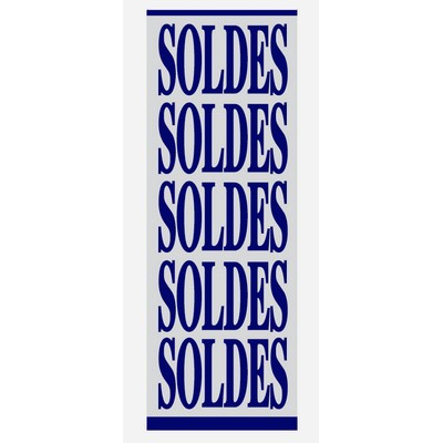 Affiche "SOLDES" L60 H168 cm