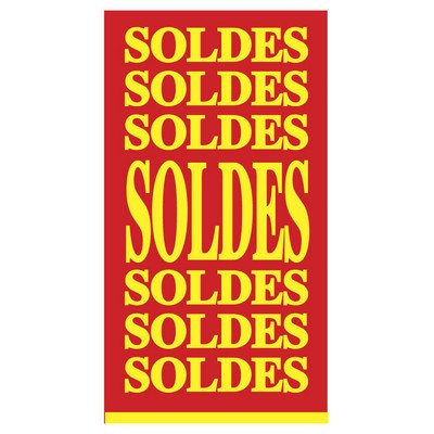 Affiche "SOLDES SOLDES SOLDES..." L40 H73 cm