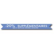 Affiche "-20% supplementaires"  L100 H10 cm
