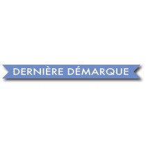 Affiche "DERNIERE DEMARQUE"  L100 H10 cm