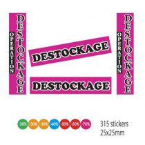 Kit "DESTOCKAGE" et 315 stickers