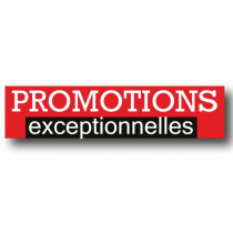 Affiche "PROMOTIONS EXCEPTIONNELLES" L115 H30 cm