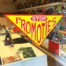 Poster STOP PROMOTIES  L82 H41 cm 