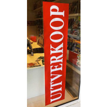 Poster  "UITVERKOOP" L168 H40 cm