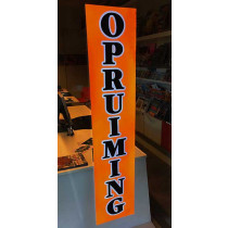 Poster  "OPRUIMING" L25 H120 cm