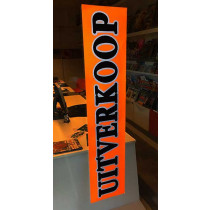 Poster  "UITVERKOOP" L120 H25 cm