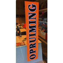 Poster  "OPRUIMING" L120 H25 cm