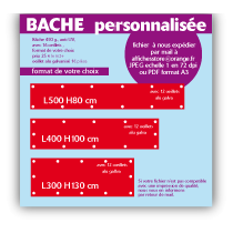 Bâche personnalisée de 4m2