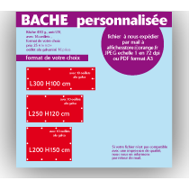 Bâche personnalisée de 3m2