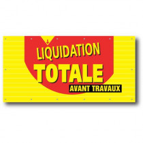 Bâche LIQUIDATION TOTALE  14 oeillets  L250 H 120 cm