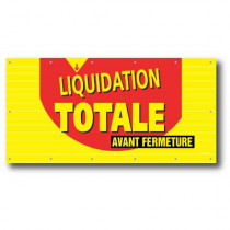 Bâche LIQUIDATION TOTALE  14 oeillets  L250 H 120 cm