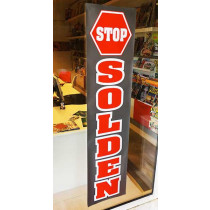 Poster "STOP SOLDEN" L40 H168 cm