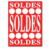 Affiche SOLDEN L60 H80 cm