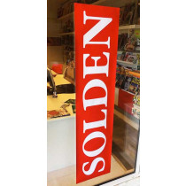 Poster "SOLDEN"  L168 H40 cm.