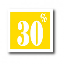 Affiche "30%" L40 H40 cm