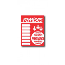 Affiche "REMISES" L30 H40 cm