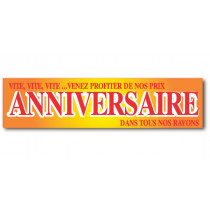Affiche "ANNIVERSAIRE"  L120 H30 cm