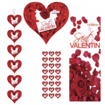 kit de 2 cartons Saint Valentin 1 affiche et 200 stickers