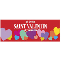 Affiche "St Valentin" L115 H42 cm