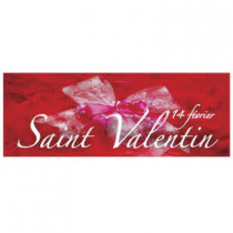 Affiche "St Valentin" L115 H42 cm