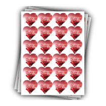 12 planches de stickers "Saint Valentin" 2