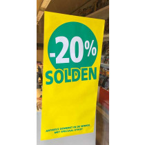 Poster SOLDEN 20%, 115 x 56 cm 