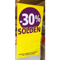 Poster SOLDEN 30%, 115 x 56 cm 