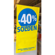 Poster SOLDEN 40%, 115 x 56 cm 