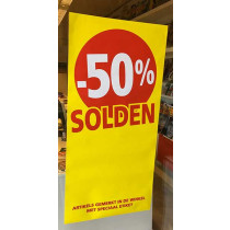 Poster SOLDEN 50%, 115 x 56 cm 